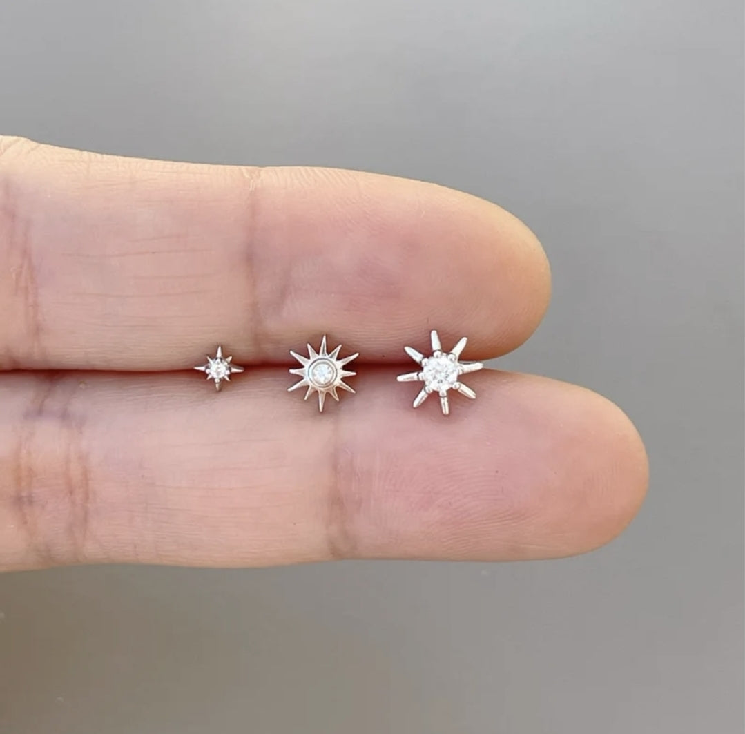 18g Starburst piercing