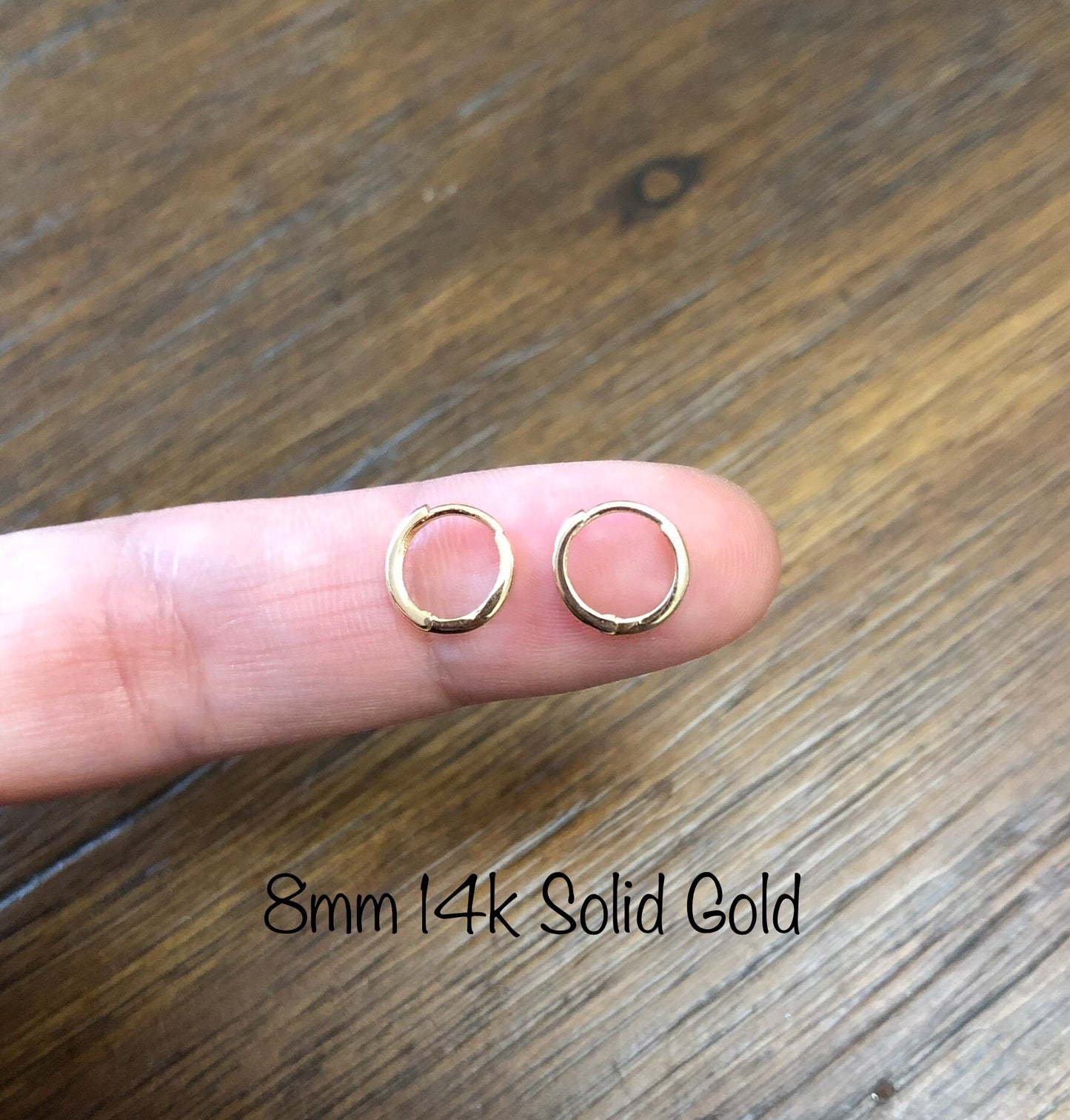 14k Solid gold Hoop