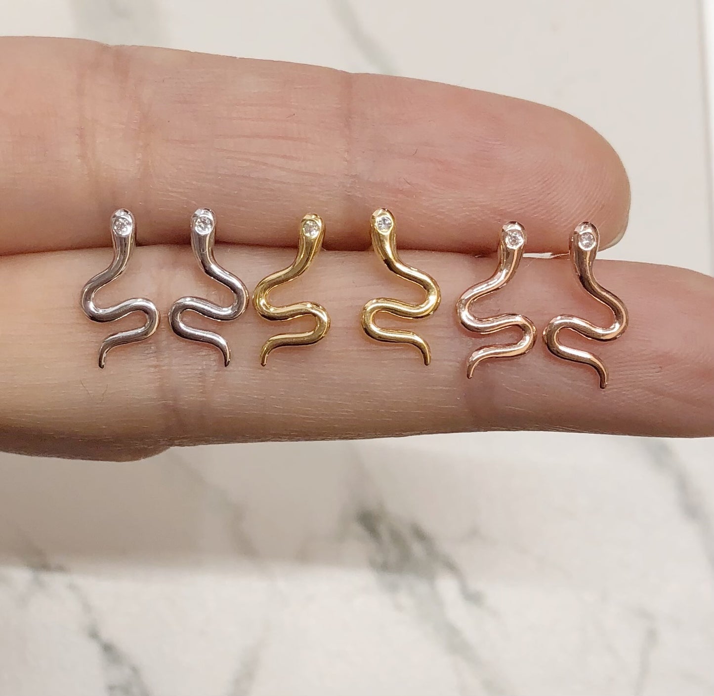 Dainty Snake Earrings