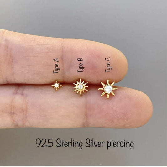 18g Starburst piercing