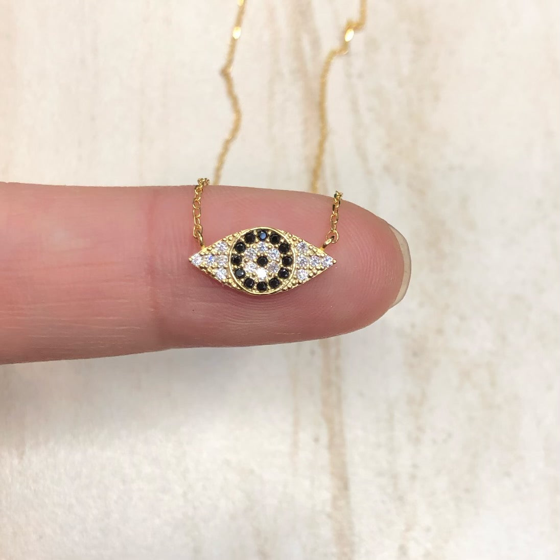 Evil Eye Necklace with Black eye