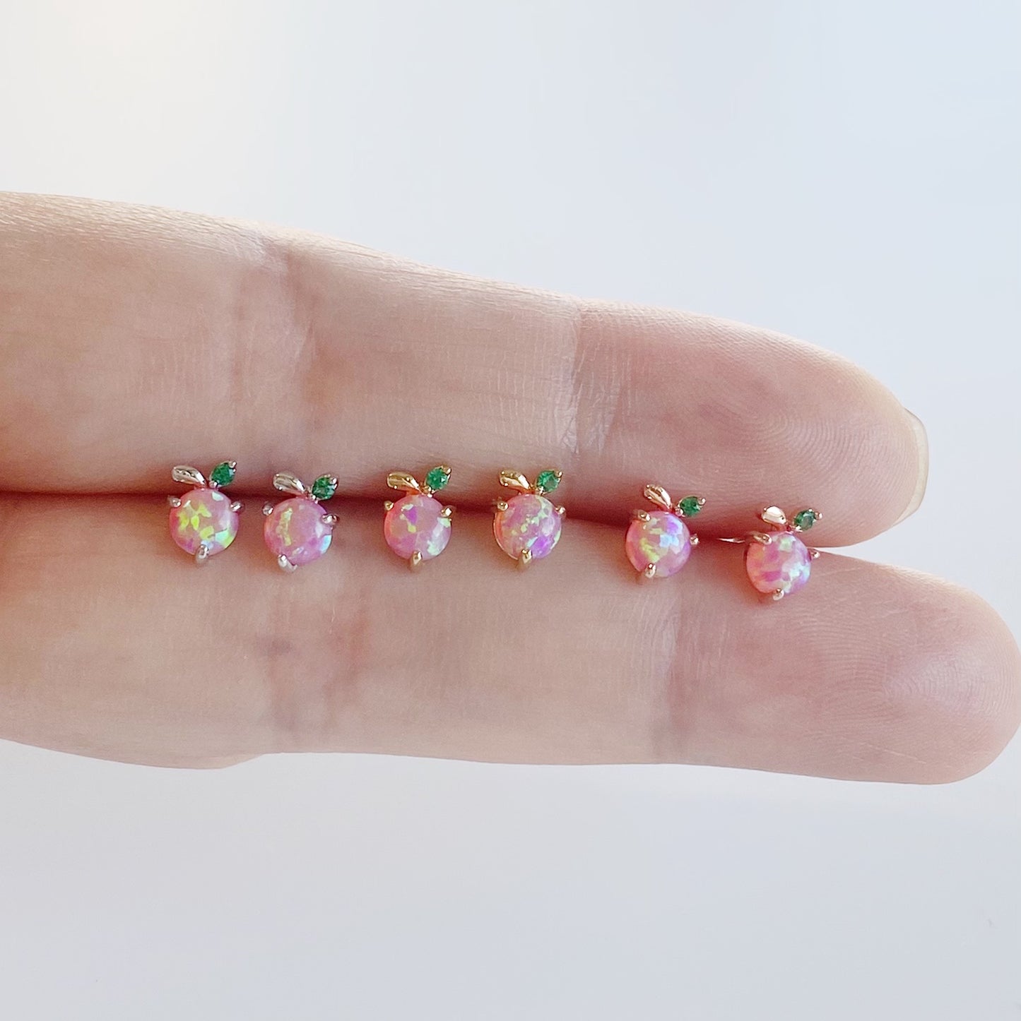 Opal Peach Earrings