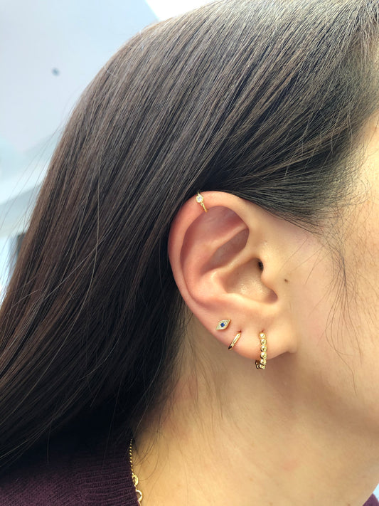 Tiny Evil Eye Earrings